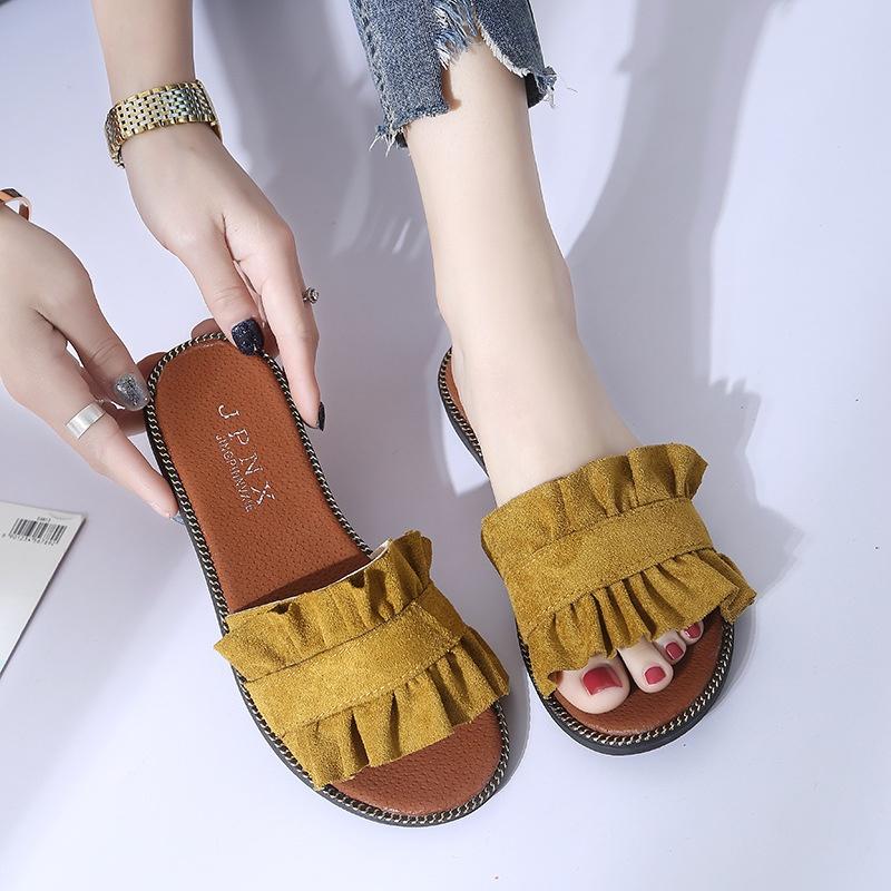 Korea Style Ladies Womens Flats Slip On Comfy Flip Flop Slider Slippers Sandals In Chic Colors
