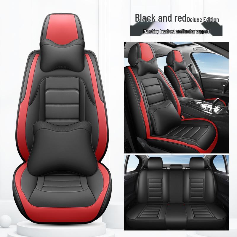 All-Season Leather Car Seat Covers & Cushions with Full Coverage