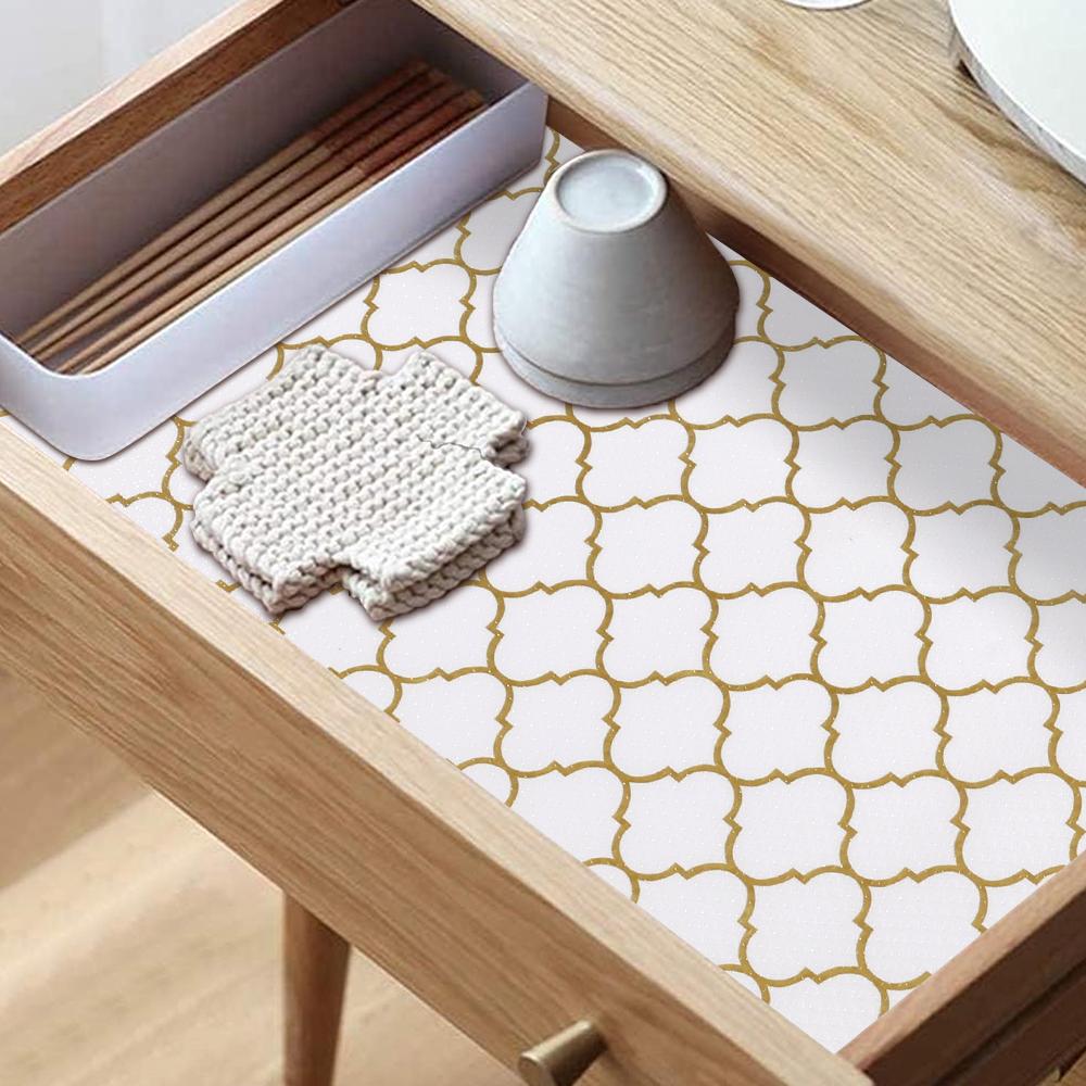 1roll Refrigerator Pad Anti-slip Waterproof Refrigerator Shelf Liner Non-adhesive Drawer Liner Easy To Clean Kitchen Cabinet