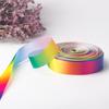 1 Roll 9/13mm Packaging Ribbon Anti-fade Gradient Cut Freely DIY Polyester