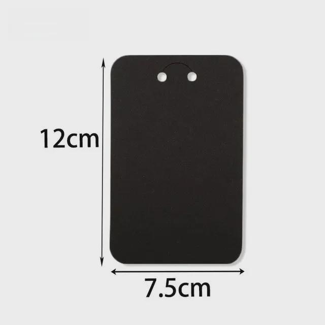 

Карточка из крафт-бумаги для брелока (7,5x12см) 50 pieces/package 7.5x12CM чёрный