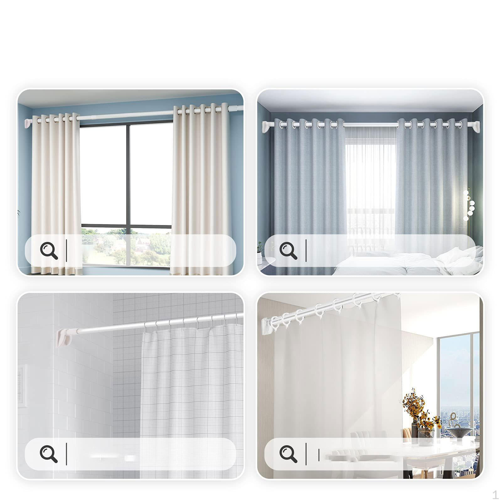 для развешивания одежды расширяемый стержень для шкафа и использования в качестве шторы 07 12m 2239₽