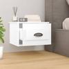 VidaXL Tables de chevet murales 2 pcs blanc 41,5x36x28 cm 816377
