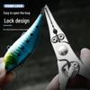 Stainless Steel Multifunctional Fishing Pliers with Line Scissors and Needle-Nose Tweezers