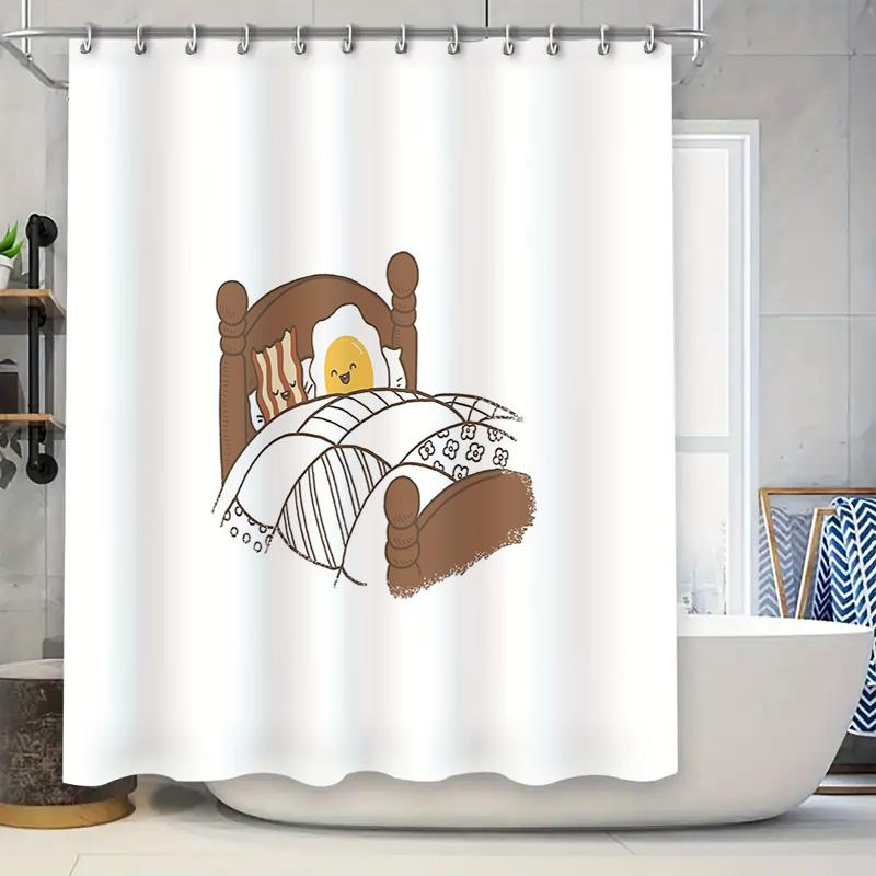

Cute Cartoon Bear Sleepy Forest Animal Kids Bathroom Shower Curtain Waterproof Nature Woodland Decor Washable Fabric W60H190(CM)-1 Pcs