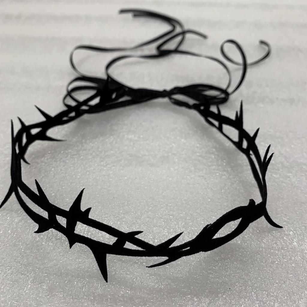 Black Lace Velvet Thorn Necklace For Women Gothic Punk Rock Choker Necklace Fashion Party Chokers Necklaces YK2 Jewelry Gifts