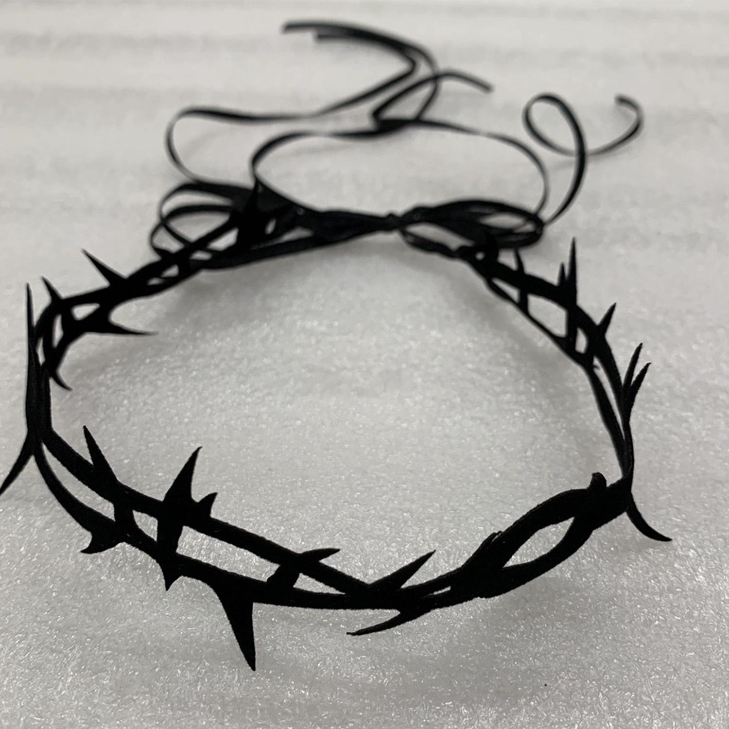 

Черное кружевное бархатное ожерелье с шипами для женщин готическое панк-рок чокер модное ожерелье для вечеринки YK2 ювелирные изделия подарки чёрный