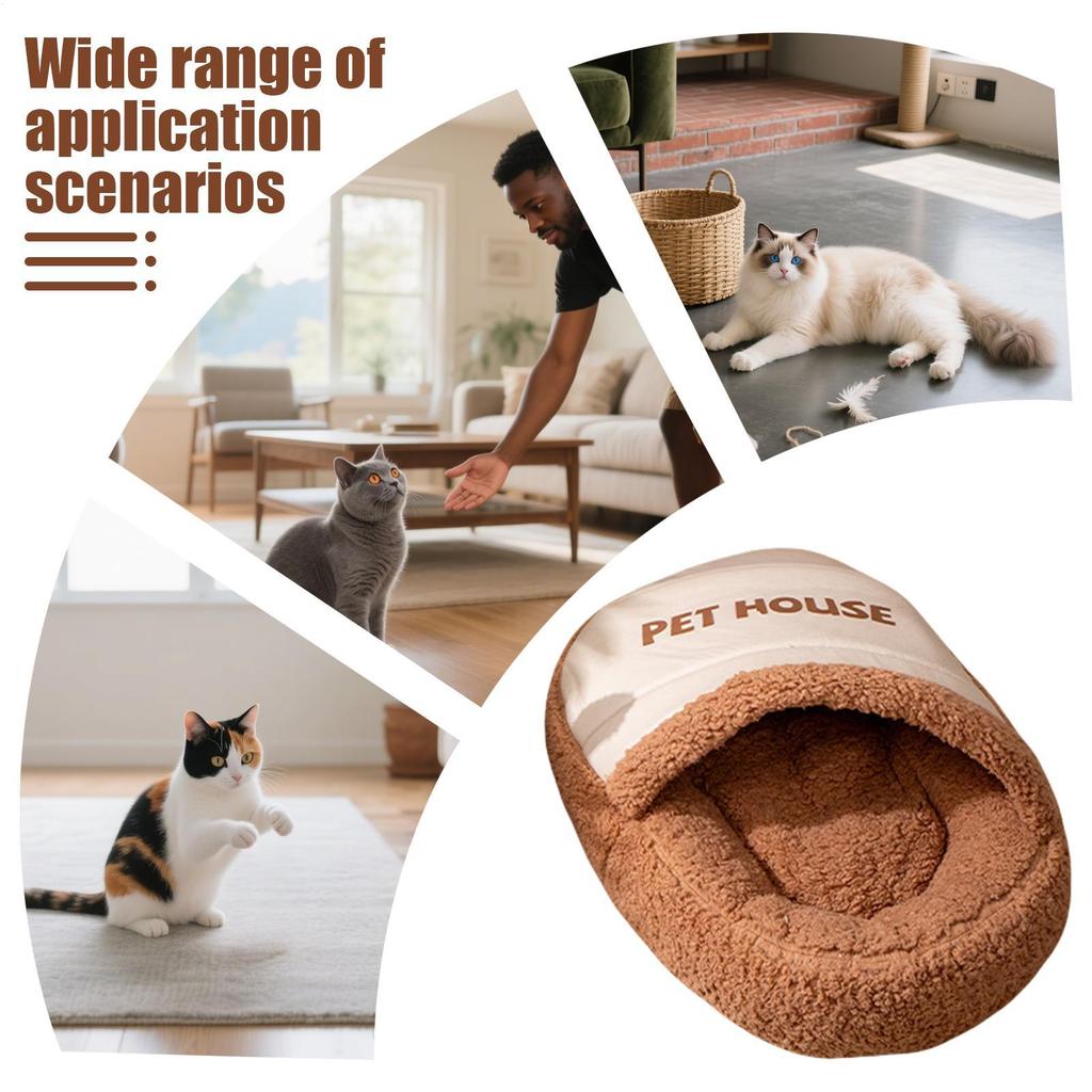 Pet Beds For Cats Calming Dog Bed Sleeping Bag Nest Coved Pet Supplies For Kitten Outdoor Calming Puppy Animal Travel Winter
