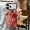 Phone Case: 2D flat suitable for iPhone 18, 17, 16, 15, 14, 13 Pro film protection case, couple style, peach blossom bubbles, Christmas and Halloween 