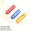 Portable Aluminum Pill Case with Keychain & Sealed Earplugs - Outdoor Survival Gear Pendant