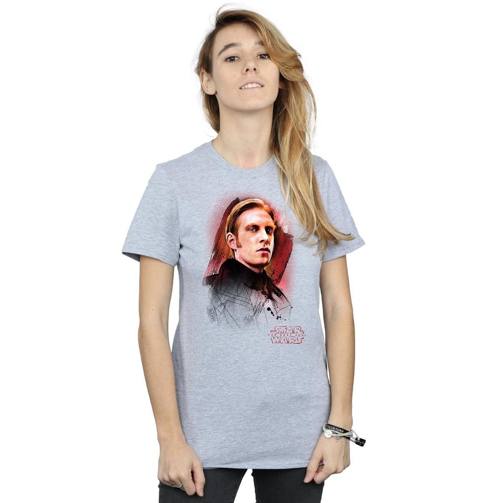 Star Wars Womens/Ladies The Last Jedi General Hux Brushed Cotton Boyfriend T-Shirt