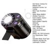 Portable Waist Clip Cooling Fan Speed Adjustable Fast Cooling USB Rechargeable Fan Low Noise Personal Air Conditioner for Outdoor Office Travel