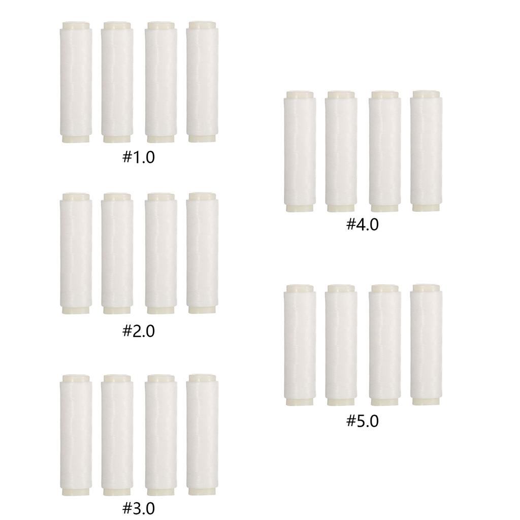 4Pcs Fishing Thread Nylon Elastic Invisible Fishing Bait Thread 0.15mm 656 ft Stretchy Fishing Line Clear Fishing String