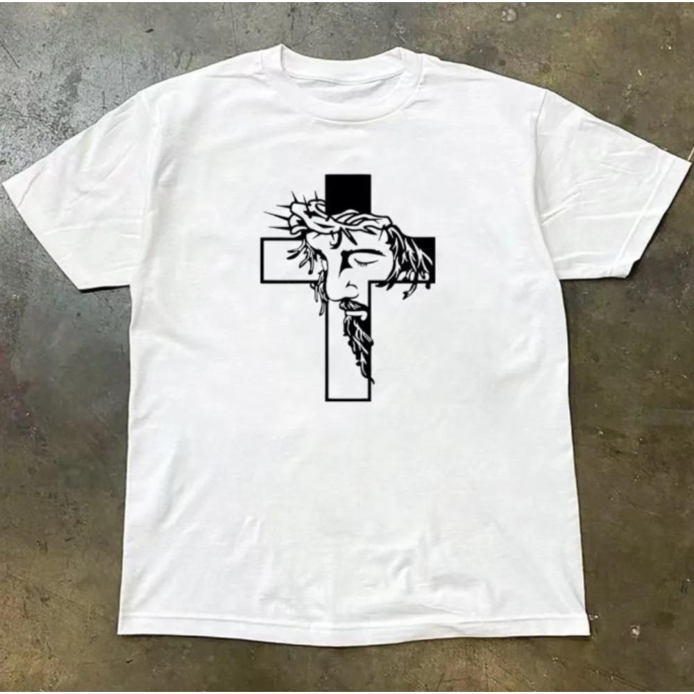 2025 New Casual Short Sleeve T-Shir Print Cotton Regular Fit Round Neck Breathable Loose Unisex Tee Men Women Clothing Anime