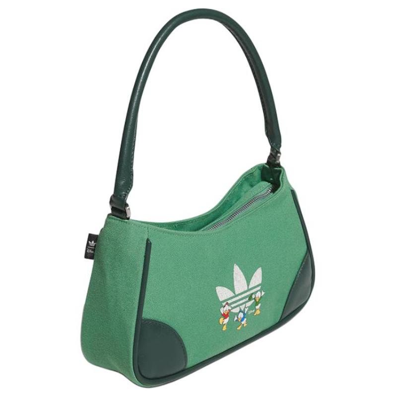 Adidas Originals × Donald Duck Collaboration Polyester Handbag Shoulder Bag Regular Women's Green Adidas JL7657