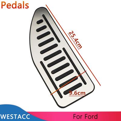 Edelstahl Auto Dead Pedal Fußstütze Pedalabdeckung für Ford Focus 2 3 4 MK2 MK3 MK4 2005- Kuga Escape LHD