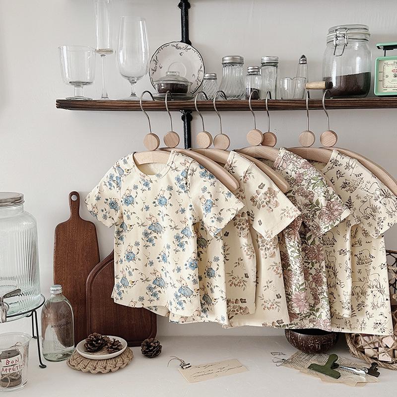 2025 Kids' Summer Pajama Set - Boys & Girls Short Sleeve Shorts