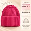 Ear Protection Knitted Hat Windproof Skull Cap Fashion Winter Hat  Women And Girls