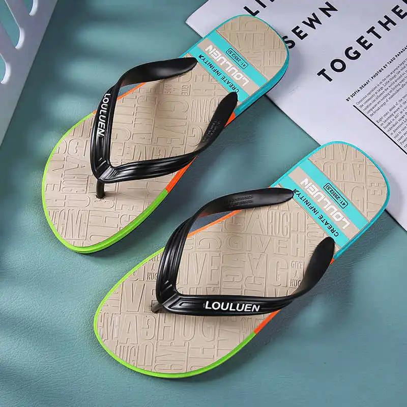 Fashion Does Not Slip Slip-resistant Luxury Brand Men's Sandals Running Trainers Shoes Travel Flip Flops Sneakers Sports Resort Out