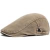 Ny vintage bomullsbasker Herre Kvinner Mote Flat Visir Cap Uformell Høst Berets Retro Newsboy Hat Sommer Unisex Justerbar