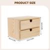 Wooden Drawer Makeup Organizer Storage Box Jewelry with Drawers for Necklaces