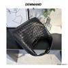 Original Leather Women's Bag 2025 New Style Lambskin Woven Fashionable Armpit One-shoulder Handbag Casual Tote