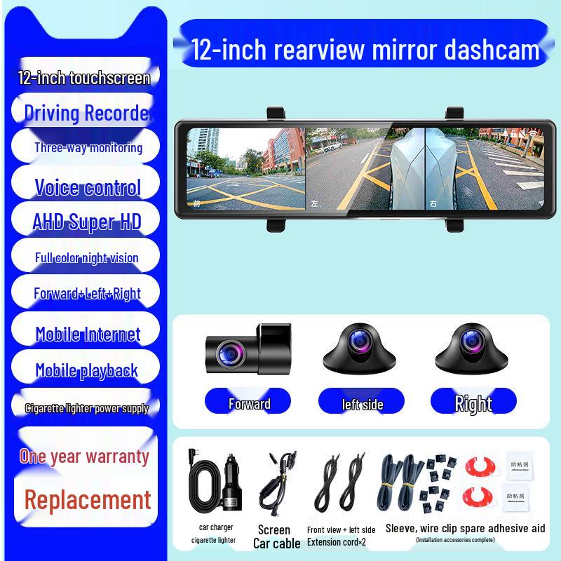 2025 Wireless 360° Dash Cam with Sentinel Mode & 24-Hour Parking Monitoring