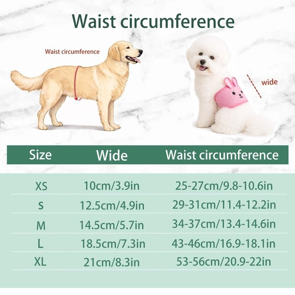Adjustable Dog Physiological Pants Washable Keep Warm Pet Underwear Reusable Thickened Pet Diaper Pants Female Dog