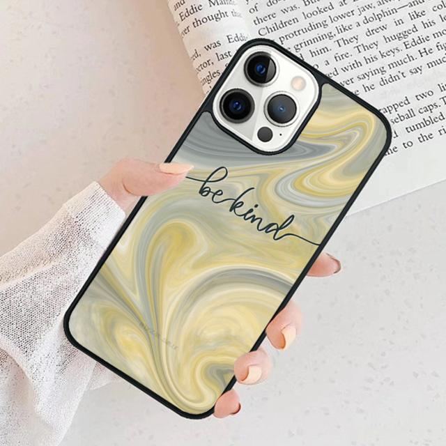 Be Kind Phone Case For iPhone 17 Air 15 16 Cover  11 13 14 Pro Max 12 Plus Max Fundas