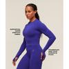 Gymshark Activate Long Sleeve Crop Top Cobalt Purple B2c4q Pbqf