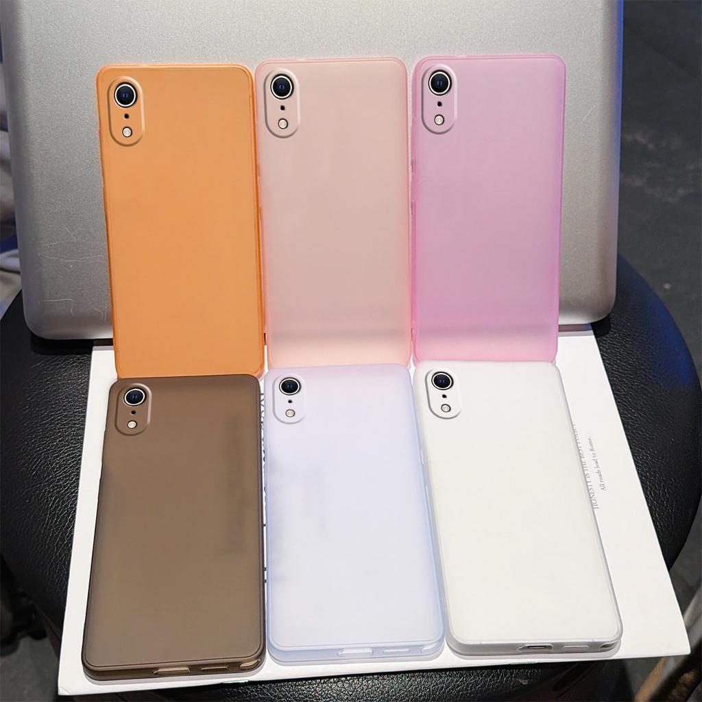 Morandi Farbe Halbtransparent Matt Handyhülle für iPhone XR Weiche TPU Hülle