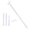 35" Long Handle Shoe Horn for Seniors Unisex Plastic Dressing Aid Stick with Sock Removal Tool Adjustable Extended Stick
