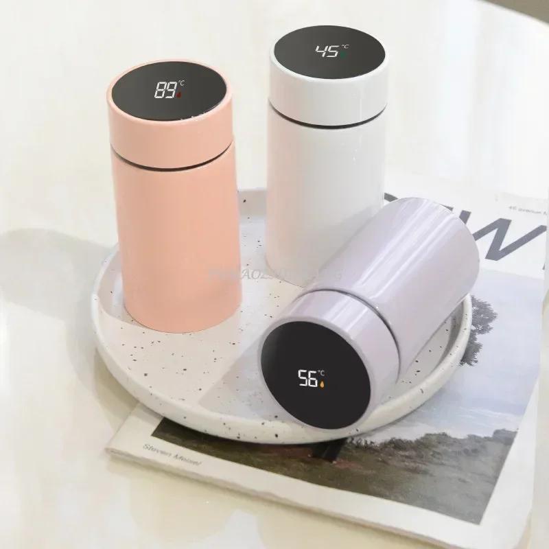 200ML Smart Termos Vattenflaska Intelligent Temperaturdisplay Rostfritt Stål Vakuumflaskor Termosar med Filter Tekopp