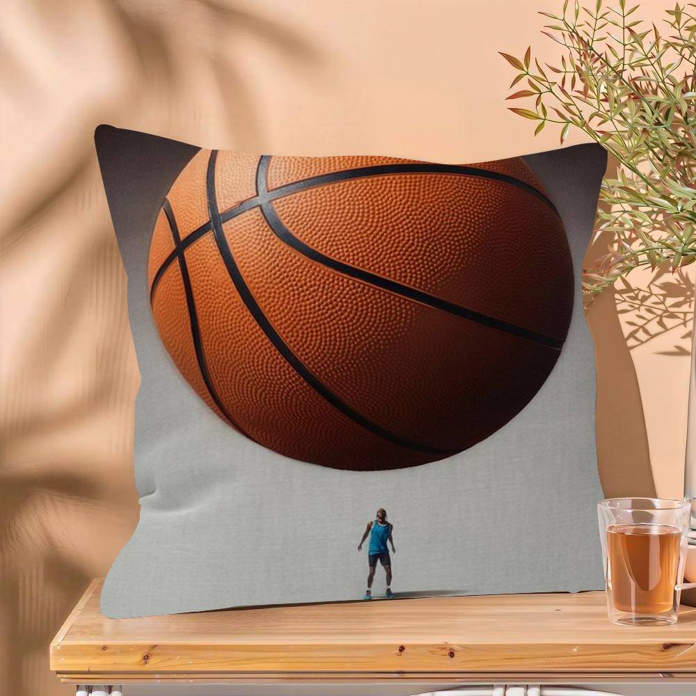 Nordic Colorful Sport Basketball Maple Design Cushion Cover Happy Autumn Harvest decor Holiday Decorati Pillow Cover