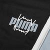 Puma Sports Series Logo Print Mesh Straight Leg Breathable Basketball Shorts Men shorts Black 530492-08