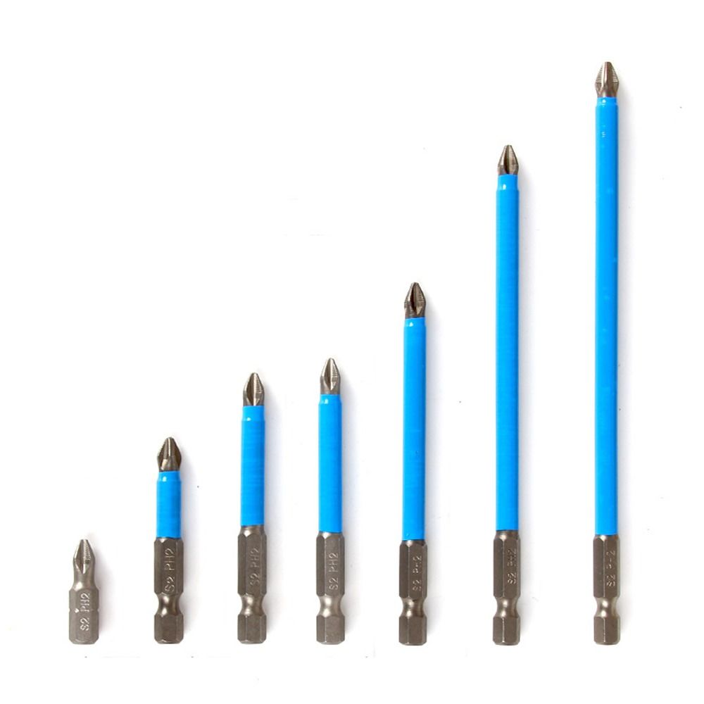 

7 шт. Магнитная крестовая головка биты ударная мощная отвертка головка набор электрических отверток