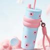 Star Flower Print Insulation Cup Stainless Steel Coffee Mug Convenient Water Bottle  Camping