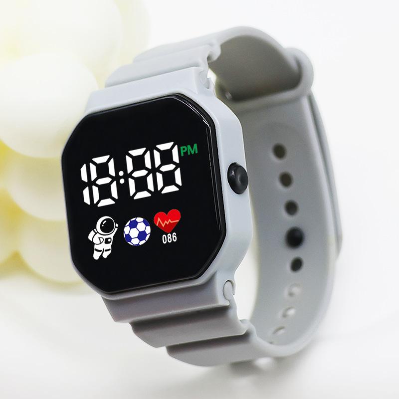 C3-12 Astronaut Led Electronic Watch Square Digital Sports Student Button Electronic Watch