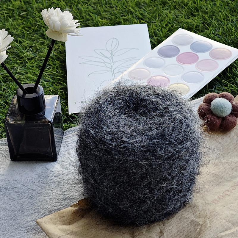 50g/roll Blended Synthetic Long Fur Mink Velvet Yarn Fine Mohair Handmade DIY Knitted Sweater Scarf Hat Long Fur Crochet Yarn