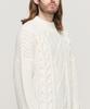 CARGOBROS Semi-Over Cable Mock Neck Knit (Ivory)
