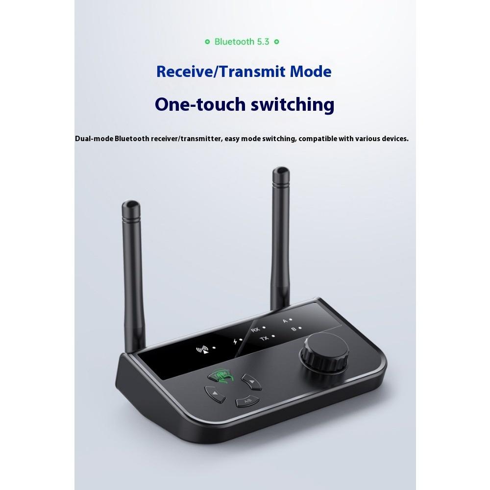 Bluetooth Music Receiver Transmitter 2-in-1 V5.3 Receive and Transmit One-to-two Support TWS