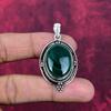 Malachite Pendant, 925 Sterling Silver Pendant Jewelry. Gift For Women Handmade Pendant Gemstone Jewelry