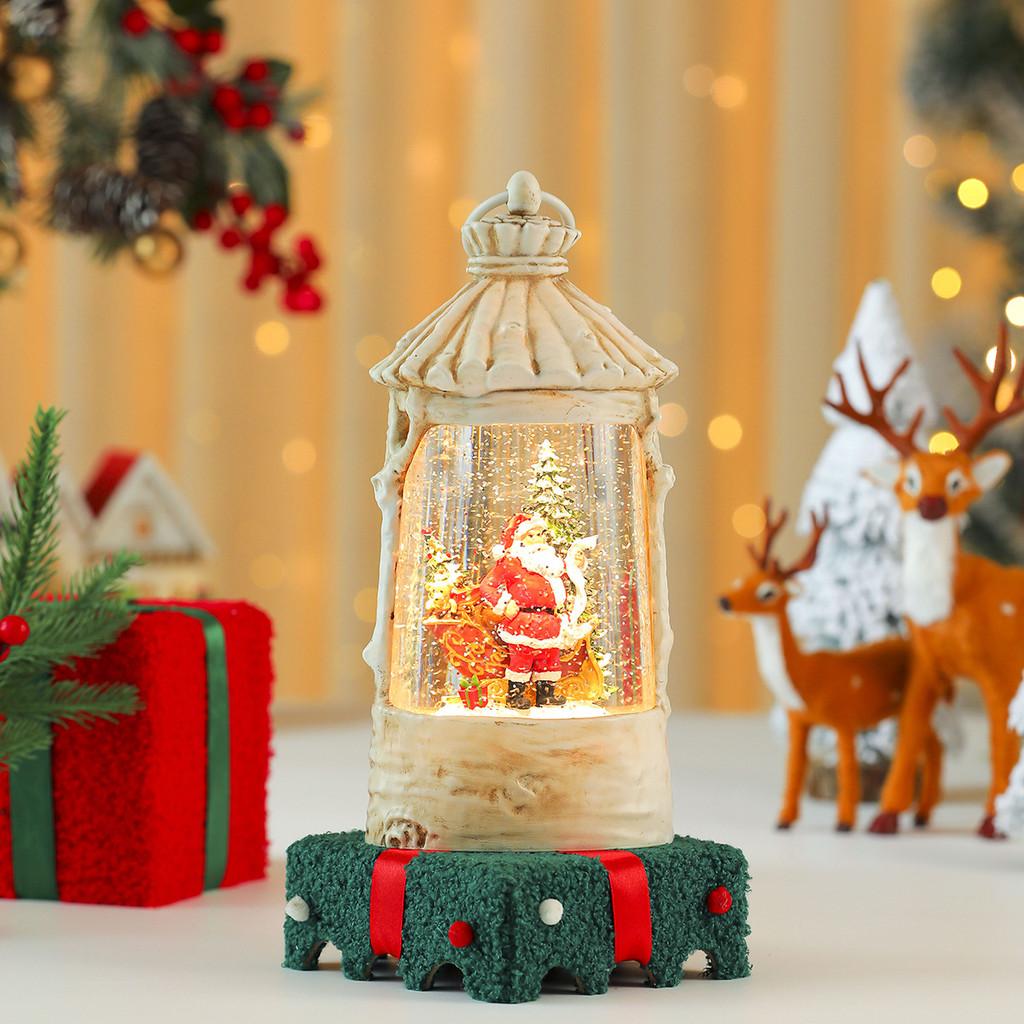 Christmas Crystal Ball Music Box With Snowman Scene For Holiday Decor And Gifts