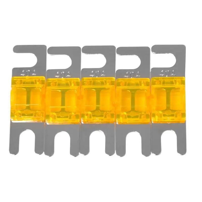 

Предохранители для автомобилей 5 шт./компл. 30/40/60/80/100A Мини-предохранители anl Никелированные автомобильные стереосистемы 32 В AFS Авто Предохранители Шпильки Защита цепей