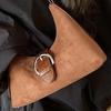 Women's Retro Suede Crossbody Bag - Versatile Autumn/Winter 2025 Single Shoulder Underarm Style