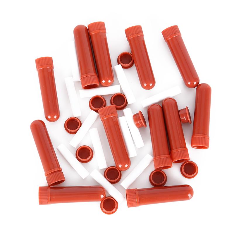 12Pcs Essential Oil Blank Nasal Inhaler Tubes Muti Color Blank Nasal Containers