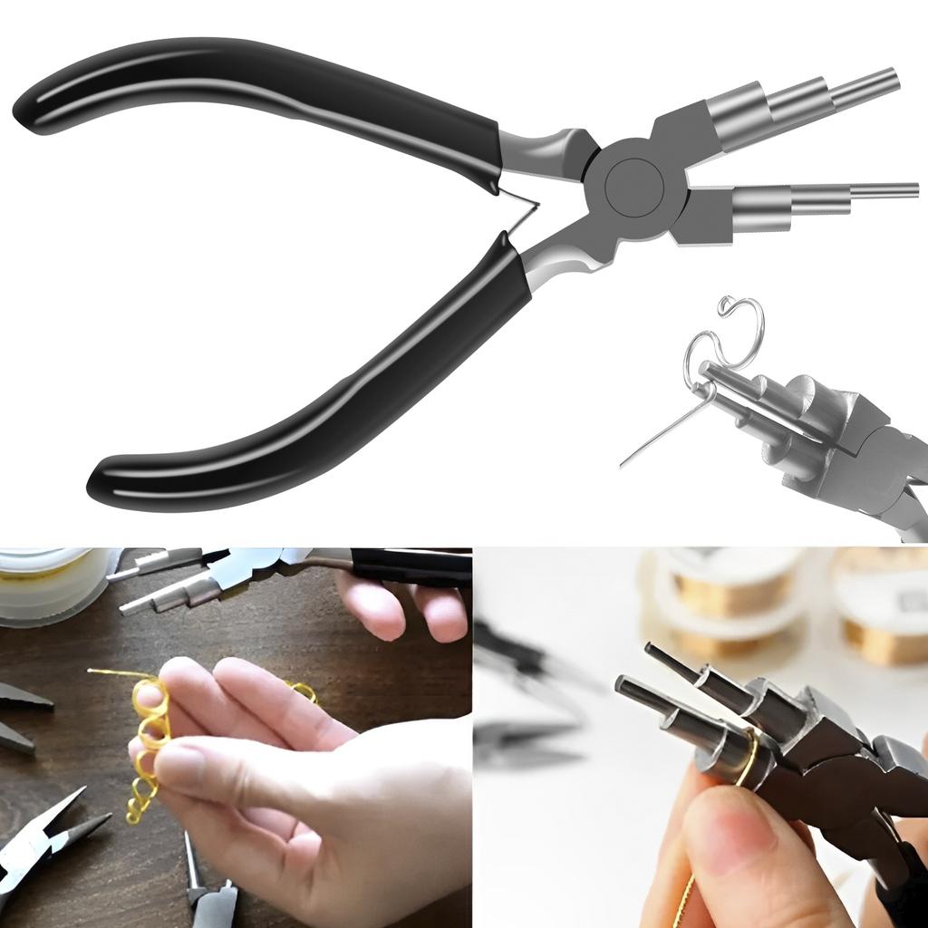 10Pcs Jewelry Pliers Set Carbon Steel Jewelry Making Kit Professional Jewelry Pliers Includes End Nipper Round Nose Pliers Nylon
