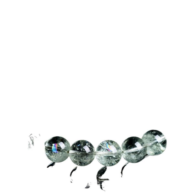 Jiu Ya Seven-Color Green Achatite Rainbow Crystal Bracelet