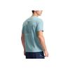 Fila Cycling Casual Solid Color Letter Short Sleeve T-Shirt Men Tops Stone-Blue A11M528108F-LB