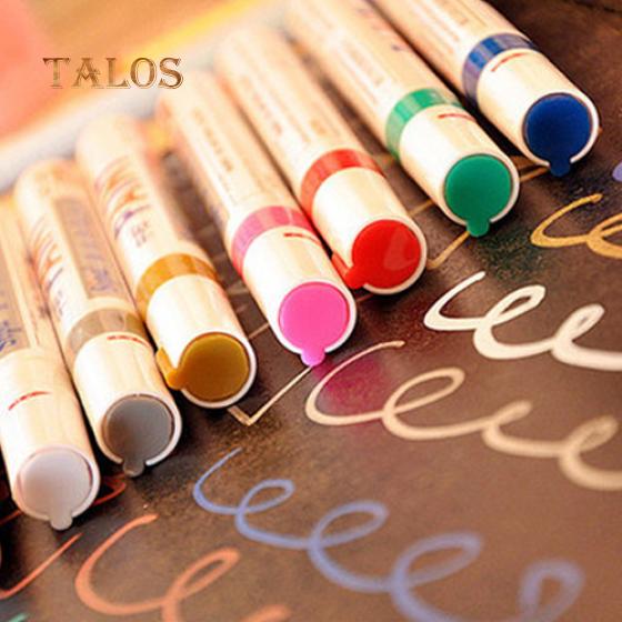 TA 12 Farben Wasserdicht Auto Reifen Reifen Lauffläche Gummi Metall Permanent Farbe Marker Stift Zubehör